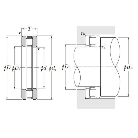 Ntn NTN 81206, Thrust Crb  30 Mm Id X 52 Mm Od X 16 Mm W Steel 81206